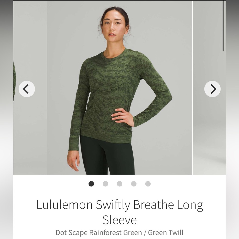 Lululemon Swiftly Breathe Long Sleeve